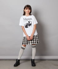 KJKHW26024 a.v.v KIDS(アー・ヴェ・ヴェ) [140-150]【接触冷感】アソートアートゆるＴシャツ ホワイト