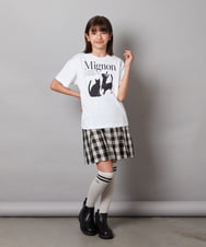 KJKHW26024 a.v.v KIDS(アー・ヴェ・ヴェ) [140-150]【接触冷感】アソートアートゆるＴシャツ ホワイト