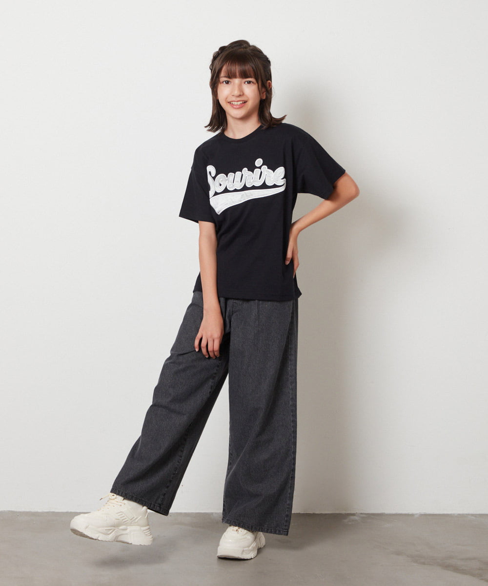 KJKHW26024 a.v.v KIDS(アー・ヴェ・ヴェ) [140-150]【接触冷感】アソートアートゆるＴシャツ ホワイト