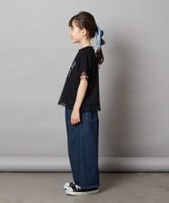 KJKHX29029 a.v.v KIDS(アー・ヴェ・ヴェ) [160]チュールレイヤードTシャツ ライトブルー