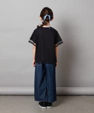 KJKHX29029 a.v.v KIDS(アー・ヴェ・ヴェ) [160]チュールレイヤードTシャツ ライトブルー