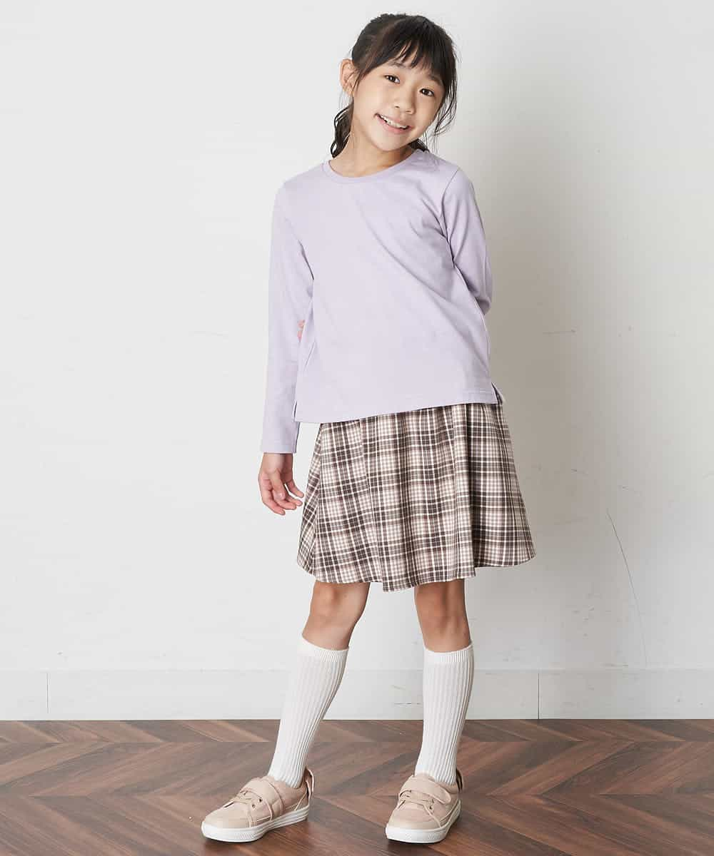 KJKJM34019 a.v.v KIDS(アー・ヴェ・ヴェ) [100-130]【カットソー人気No.1】バックレースアップカットソー ライトブルー