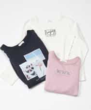 KJKJN20024 a.v.v KIDS(アー・ヴェ・ヴェ) [140-150]【毛玉になりにくい】アソートプリントTシャツ ネイビー