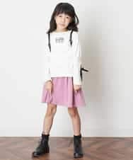 KJKJN20024 a.v.v KIDS(アー・ヴェ・ヴェ) [140-150]【毛玉になりにくい】アソートプリントTシャツ ネイビー