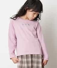 KJKJN20024 a.v.v KIDS(アー・ヴェ・ヴェ) [140-150]【毛玉になりにくい】アソートプリントTシャツ ラベンダー