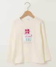 KJKJP31019 a.v.v KIDS(アー・ヴェ・ヴェ) [100-130]スパンコールアソート長袖Tシャツ ホワイト