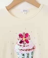 KJKJP31019 a.v.v KIDS(アー・ヴェ・ヴェ) [100-130]スパンコールアソート長袖Tシャツ ホワイト