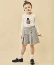 KJKJQ31024 a.v.v KIDS(アー・ヴェ・ヴェ) [140-150]スパンコールアソート長袖Tシャツ ネイビー