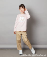 KJKJV80029 a.v.v KIDS(アー・ヴェ・ヴェ) [100-140]【すみっコぐらし】リバーシブルスパンコール長袖Ｔシャツ アイボリー