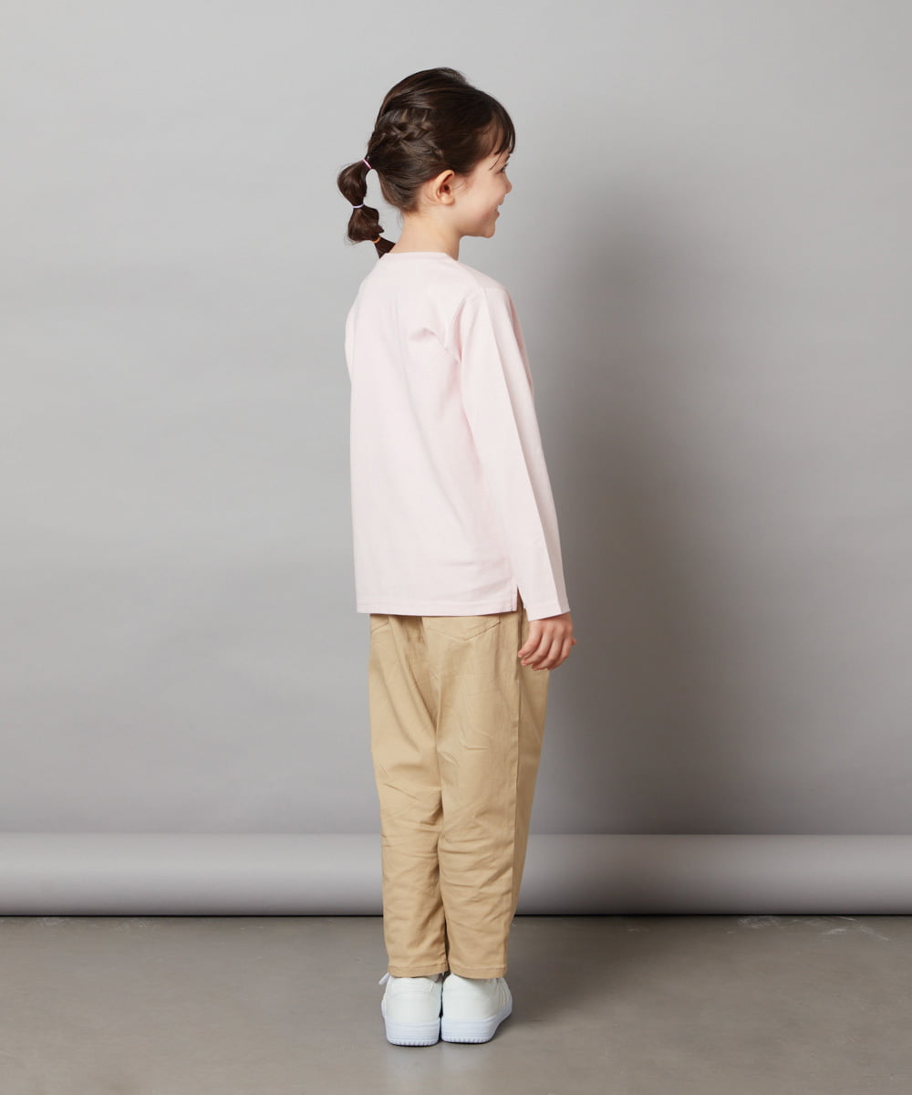 KJKJV80029 a.v.v KIDS(アー・ヴェ・ヴェ) [100-140]【すみっコぐらし】リバーシブルスパンコール長袖Ｔシャツ アイボリー