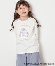 KJKJV80029 a.v.v KIDS(アー・ヴェ・ヴェ) [100-140]【すみっコぐらし】リバーシブルスパンコール長袖Ｔシャツ アイボリー