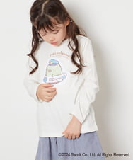 KJKJV80029 a.v.v KIDS(アー・ヴェ・ヴェ) [100-140]【すみっコぐらし】リバーシブルスパンコール長袖Ｔシャツ アイボリー