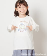 KJKJV80029 a.v.v KIDS(アー・ヴェ・ヴェ) [100-140]【すみっコぐらし】リバーシブルスパンコール長袖Ｔシャツ アイボリー