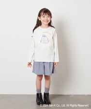 KJKJV80029 a.v.v KIDS(アー・ヴェ・ヴェ) [100-140]【すみっコぐらし】リバーシブルスパンコール長袖Ｔシャツ アイボリー