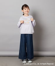 KJKJV81029 a.v.v KIDS(アー・ヴェ・ヴェ) [100-140]【すみっコぐらし】袖フリルデザイン長袖Ｔシャツ ラベンダー