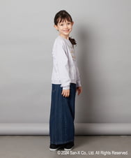 KJKJV81029 a.v.v KIDS(アー・ヴェ・ヴェ) [100-140]【すみっコぐらし】袖フリルデザイン長袖Ｔシャツ ラベンダー