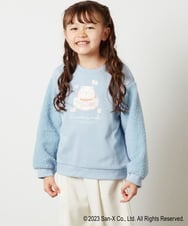 KJKLS81029 a.v.v KIDS(アー・ヴェ・ヴェ) [100-140]【すみっコぐらし】袖ボアトレーナー ライトブルー