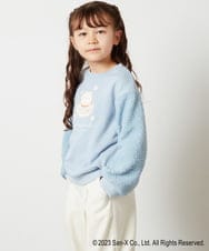 KJKLS81029 a.v.v KIDS(アー・ヴェ・ヴェ) [100-140]【すみっコぐらし】袖ボアトレーナー ライトブルー