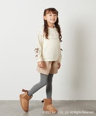 KJKLS82029 a.v.v KIDS(アー・ヴェ・ヴェ) [100-140]【すみっコぐらし】袖リボントレーナー アイボリー