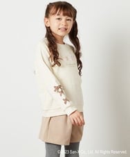 KJKLS82029 a.v.v KIDS(アー・ヴェ・ヴェ) [100-140]【すみっコぐらし】袖リボントレーナー アイボリー