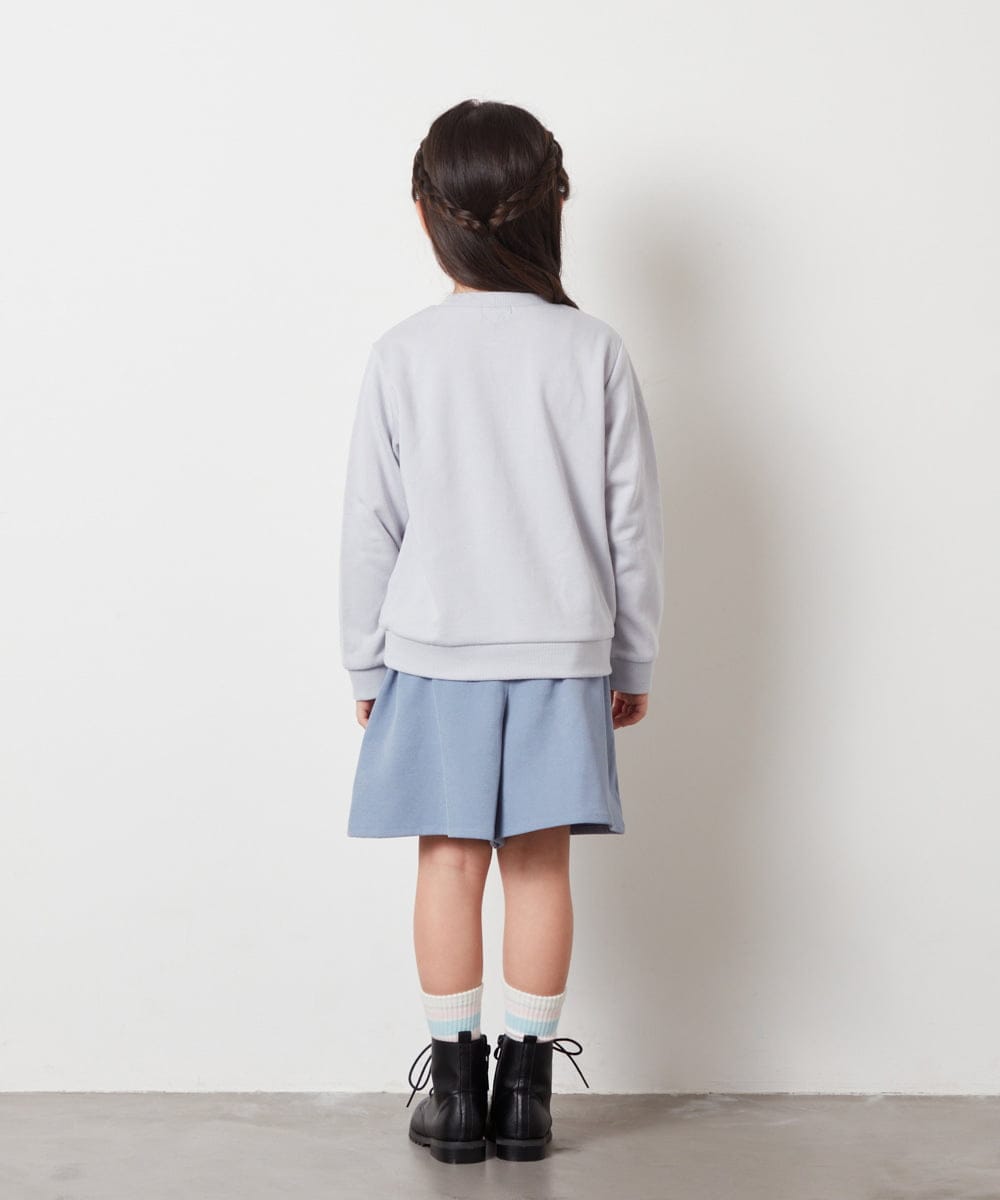 KJKLV80029 a.v.v KIDS(アー・ヴェ・ヴェ) [100-140]【すみっコぐらし】リバーシブルスパンコールトレーナー ライトブルー