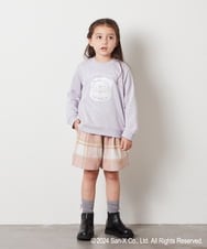 KJKLV80029 a.v.v KIDS(アー・ヴェ・ヴェ) [100-140]【すみっコぐらし】リバーシブルスパンコールトレーナー ライトブルー