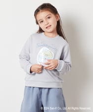 KJKLV80029 a.v.v KIDS(アー・ヴェ・ヴェ) [100-140]【すみっコぐらし】リバーシブルスパンコールトレーナー ライトブルー