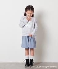 KJKLV80029 a.v.v KIDS(アー・ヴェ・ヴェ) [100-140]【すみっコぐらし】リバーシブルスパンコールトレーナー ライトブルー