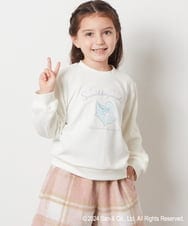 KJKLV81029 a.v.v KIDS(アー・ヴェ・ヴェ) [100-140]【すみっコぐらし】ケーブルデザイントレーナー アイボリー