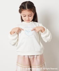 KJKLV81029 a.v.v KIDS(アー・ヴェ・ヴェ) [100-140]【すみっコぐらし】ケーブルデザイントレーナー アイボリー