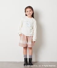 KJKLV81029 a.v.v KIDS(アー・ヴェ・ヴェ) [100-140]【すみっコぐらし】ケーブルデザイントレーナー アイボリー