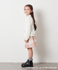 KJKLV81029 a.v.v KIDS(アー・ヴェ・ヴェ) [100-140]【すみっコぐらし】ケーブルデザイントレーナー アイボリー