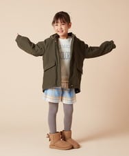 KJLAA44029 a.v.v KIDS(アー・ヴェ・ヴェ) [100-130]シャギーチェックショートパンツ ライトブルー