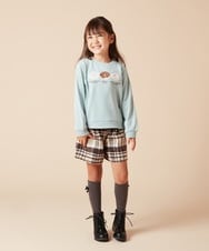 KJLAA44029 a.v.v KIDS(アー・ヴェ・ヴェ) [100-130]シャギーチェックショートパンツ ライトブルー