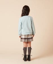 KJLAA44029 a.v.v KIDS(アー・ヴェ・ヴェ) [100-130]シャギーチェックショートパンツ ライトブルー