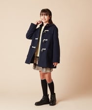 KJLAA44029 a.v.v KIDS(アー・ヴェ・ヴェ) [100-130]シャギーチェックショートパンツ ライトブルー