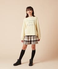 KJLAC44039 a.v.v KIDS(アー・ヴェ・ヴェ) [160]シャギーチェックショートパンツ ブラウン