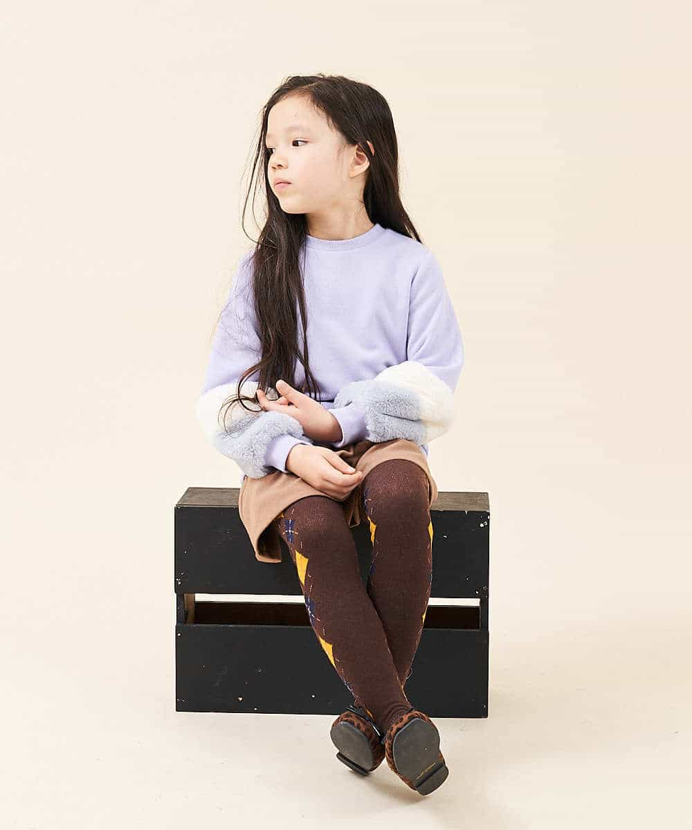 KJLAJ03029 a.v.v KIDS(アー・ヴェ・ヴェ) [100-130]ペーパーバックキュロットパンツ[WEB限定サイズ] ブルー