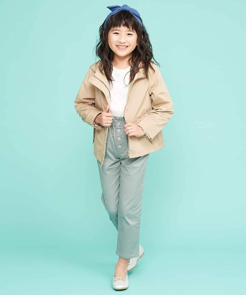 KJLDJ01029 a.v.v KIDS(アー・ヴェ・ヴェ) [100-130]【洗える】サスペンダーツキワイドテーパードパンツ[WEB限定サイズ] ライトブルー