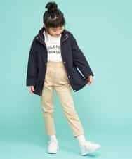 KJLDJ01029 a.v.v KIDS(アー・ヴェ・ヴェ) [100-130]【洗える】サスペンダーツキワイドテーパードパンツ[WEB限定サイズ] ライトブルー