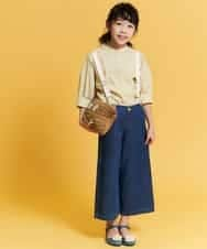 KJLFM30034 a.v.v KIDS(アー・ヴェ・ヴェ) [100-130]ワイドサスペンダー付きパンツ[WEB限定サイズ] ブルー