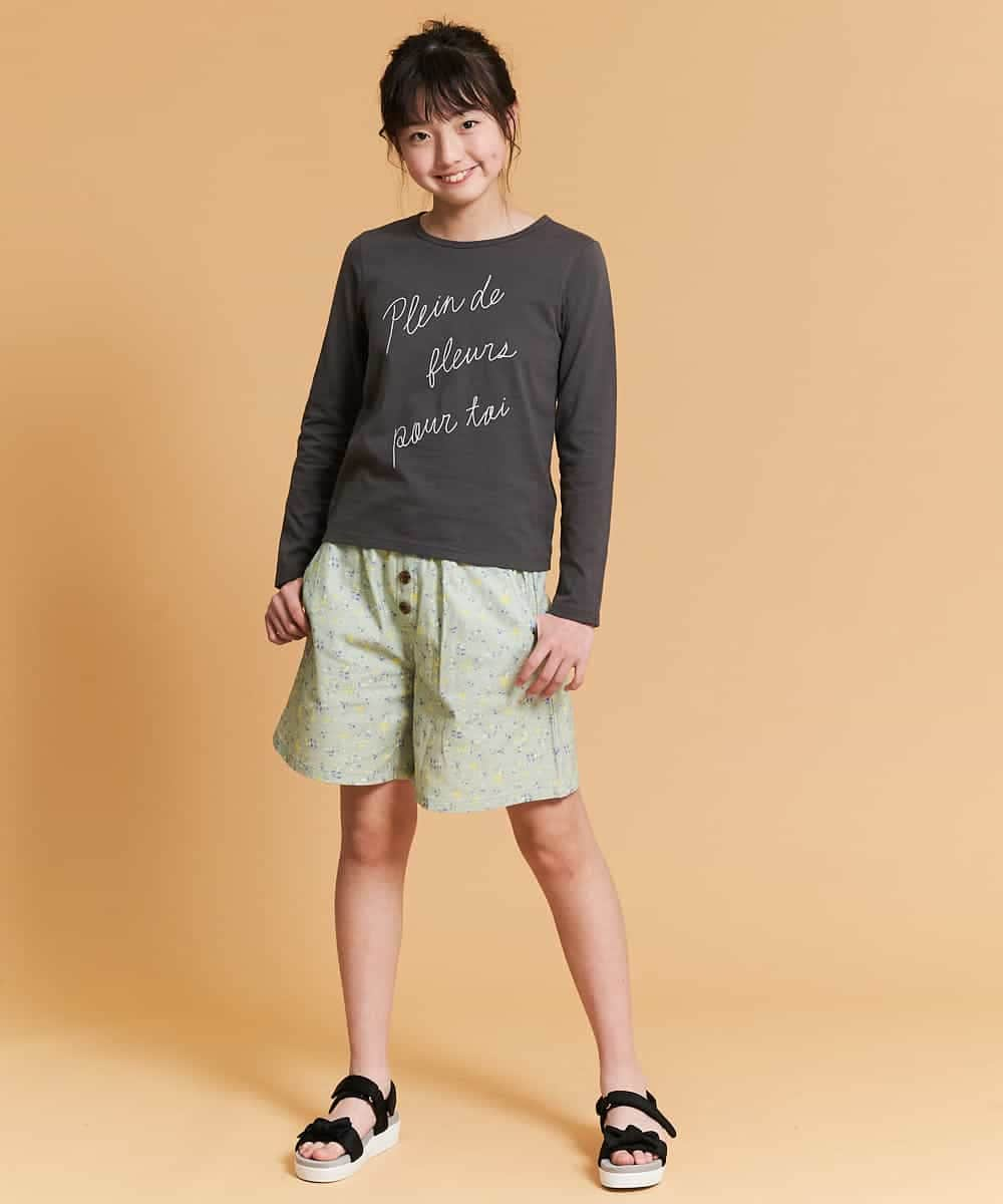 KJLFM31024 a.v.v KIDS(アー・ヴェ・ヴェ) [100-130]アソート無地柄ショートパンツ[WEB限定サイズ] カーキ