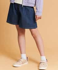 KJLFM31024 a.v.v KIDS(アー・ヴェ・ヴェ) [100-130]アソート無地柄ショートパンツ[WEB限定サイズ] デニム