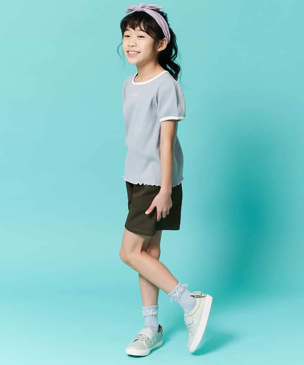 KJLFN31029 a.v.v KIDS(アー・ヴェ・ヴェ) [140-150]アソート無地柄ショートパンツ デニム