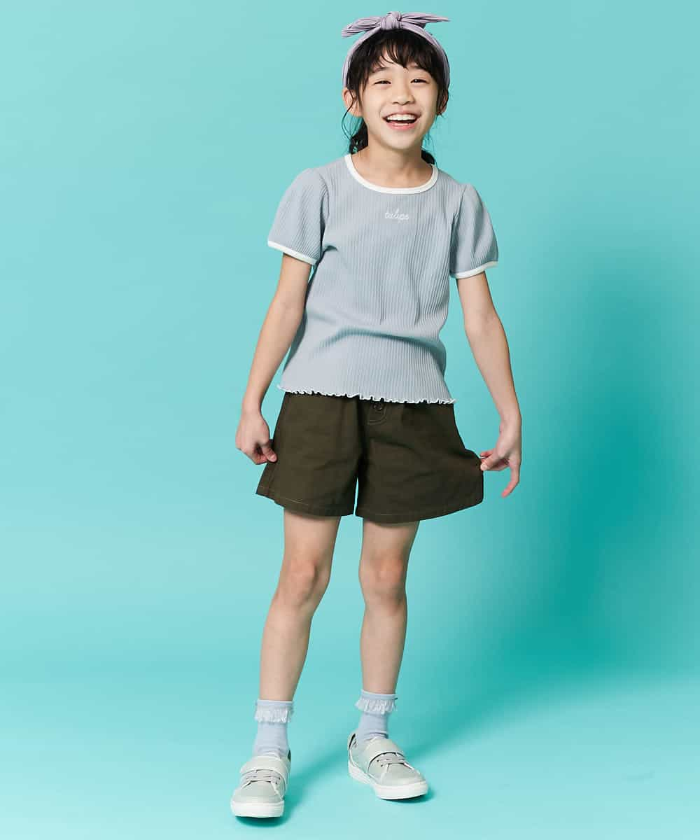 KJLFN31029 a.v.v KIDS(アー・ヴェ・ヴェ) [140-150]アソート無地柄ショートパンツ デニム