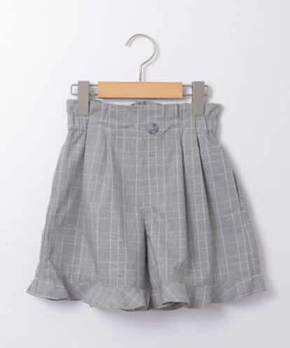 KJLGD06034 a.v.v KIDS [100-130]ウエストタックグレンチェックショートパンツ[WEB限定サイズ]