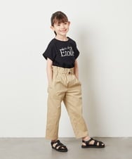 KJLGV04029 a.v.v KIDS(アー・ヴェ・ヴェ) [100-130]サスペンダー付きテーパードパンツ ベージュ