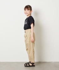 KJLGV04029 a.v.v KIDS(アー・ヴェ・ヴェ) [100-130]サスペンダー付きテーパードパンツ ベージュ