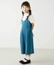 KJLJD03039 a.v.v KIDS(アー・ヴェ・ヴェ) [100-130]ダブルストラップサロペット[WEB限定サイズ] グリーン