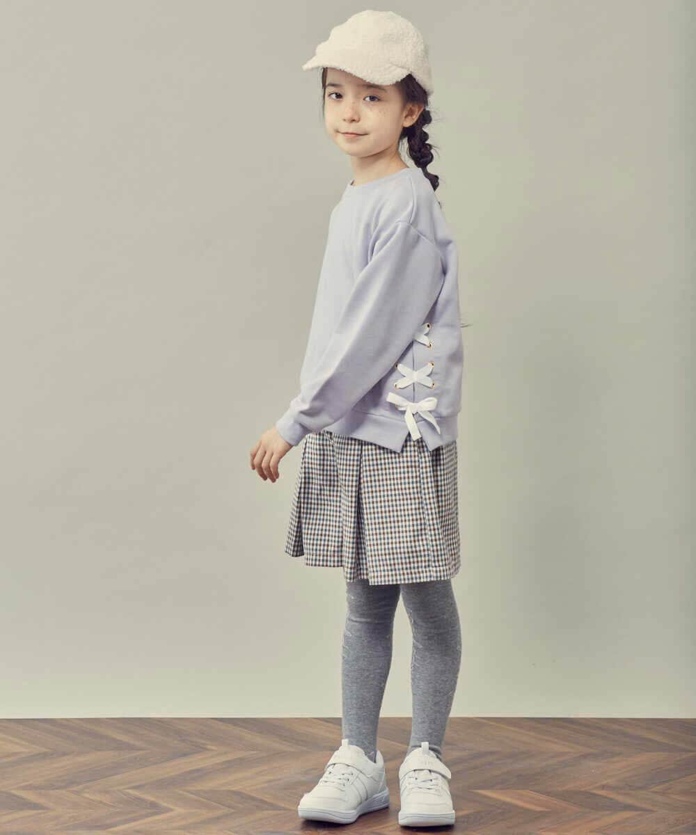 KJLJQ34034 a.v.v KIDS(アー・ヴェ・ヴェ) [140-150]チェック柄ショートパンツ ブラウン